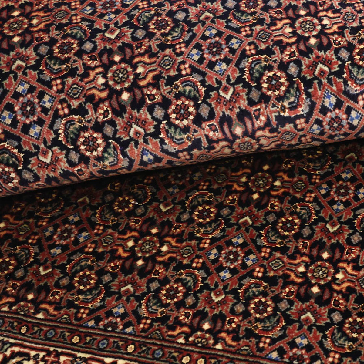 Dywan perski - Bijar - 146 x 90 cm - ciemny beż