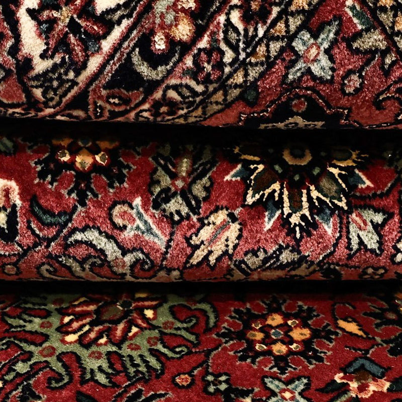 Dywan perski - Bijar - Royal - 163 x 153 cm - ciemna czerwień