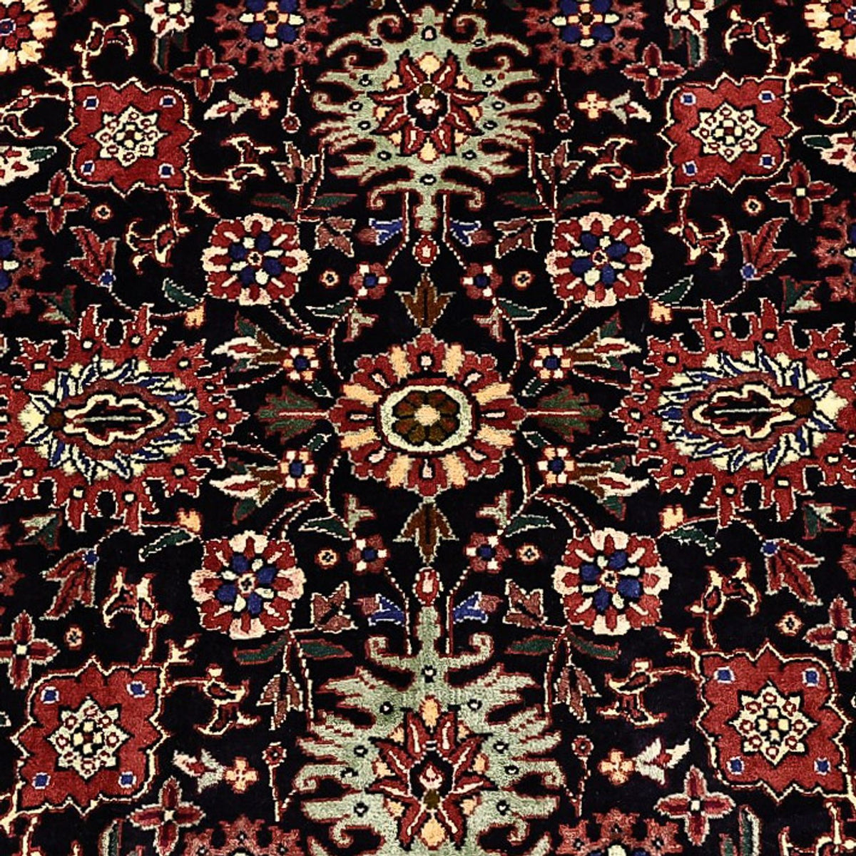 Dywan perski - Bijar - Royal - 212 x 130 cm - ciemnoniebieski