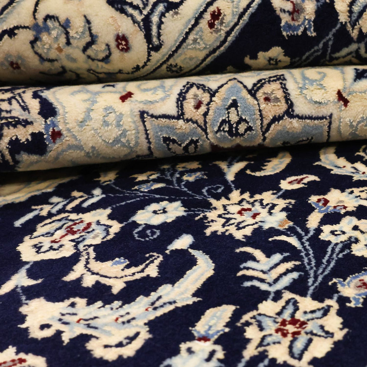 Dywan perski - Nain - Królewski - 157 x 106 cm - ciemnoniebieski