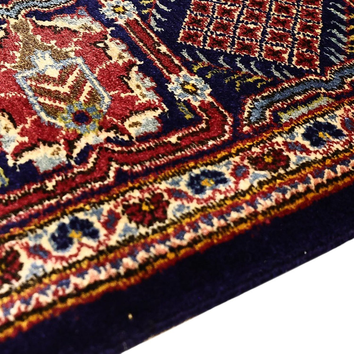 Dywan perski - Keshan - 211 x 143 cm - ciemnoniebieski