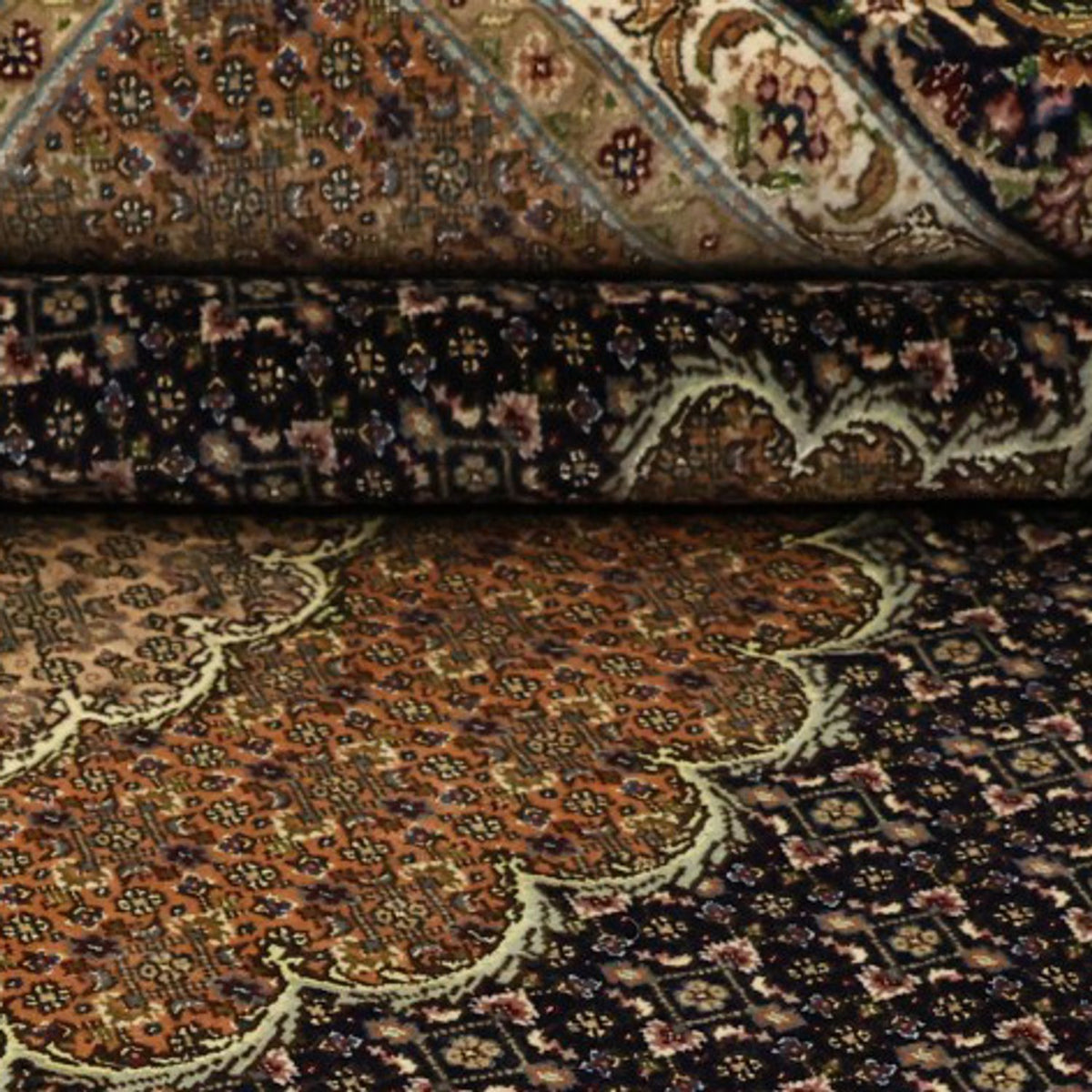 Dywan perski - Tabriz - 299 x 204 cm - ciemny beż