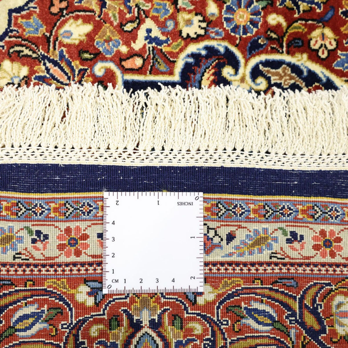 Dywan perski - Keshan - 203 x 132 cm - ciemnoniebieski