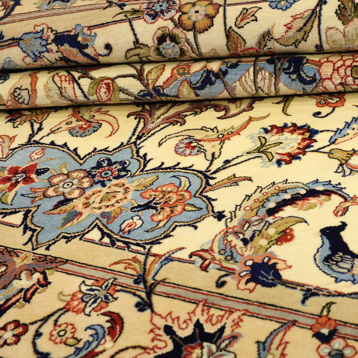 Dywan perski - Isfahan - Premium - 156 x 100 cm - beżowy