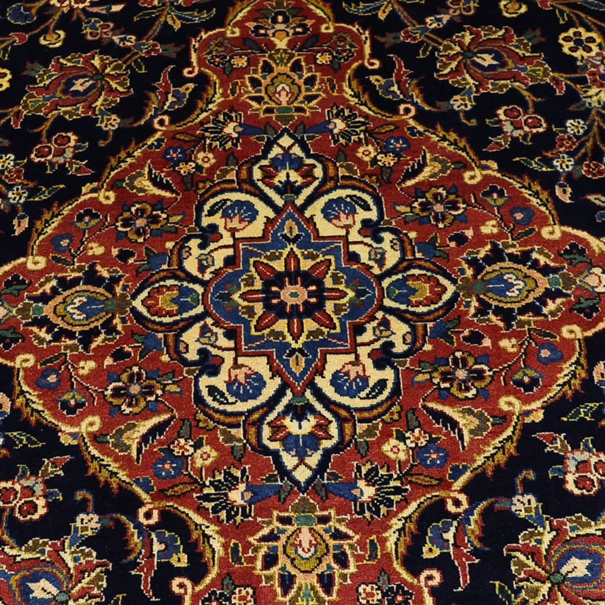 Dywan perski - Keshan - 321 x 221 cm - ciemnoniebieski