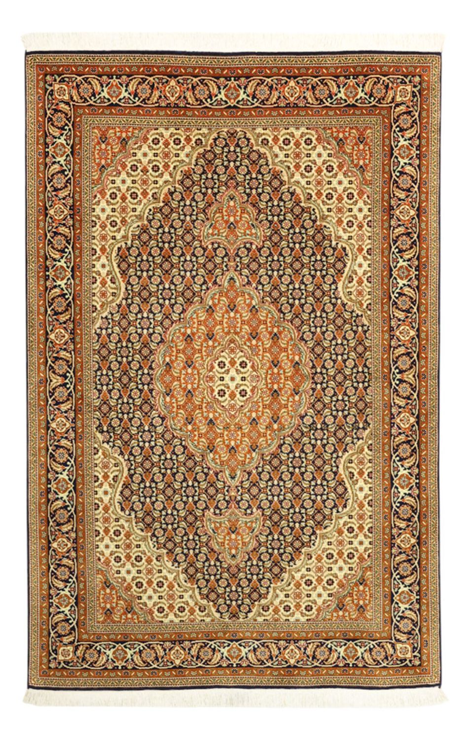 Dywan perski - Tabriz - Królewski - Royal - 153 x 101 cm - ciemny beż