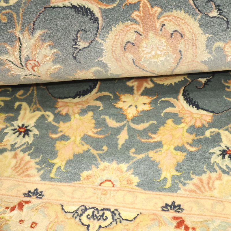 Dywan perski - Tabriz - 119 x 81 cm - jasnoniebieski