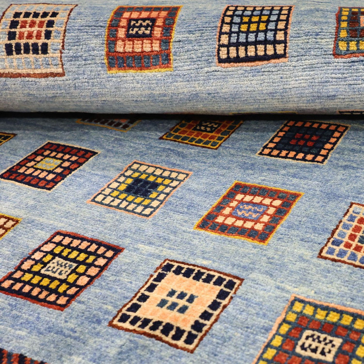 Dywan Gabbeh - Loribaft Perski - 159 x 103 cm - wielokolorowy