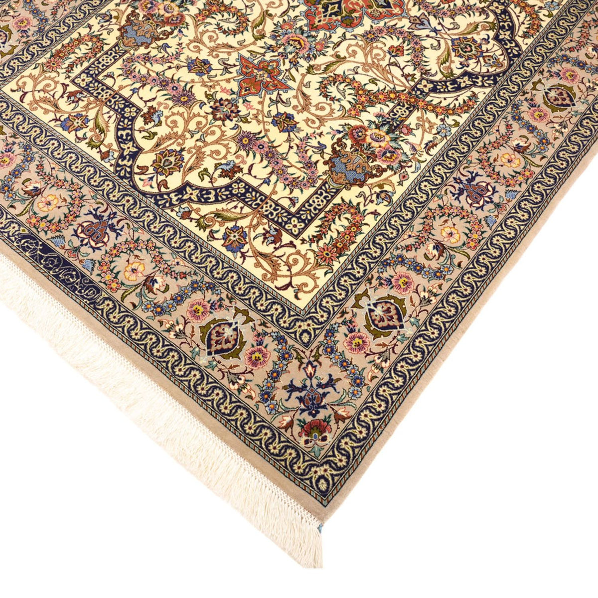 Dywan perski - Isfahan - Premium - 171 x 111 cm - ciemny beż