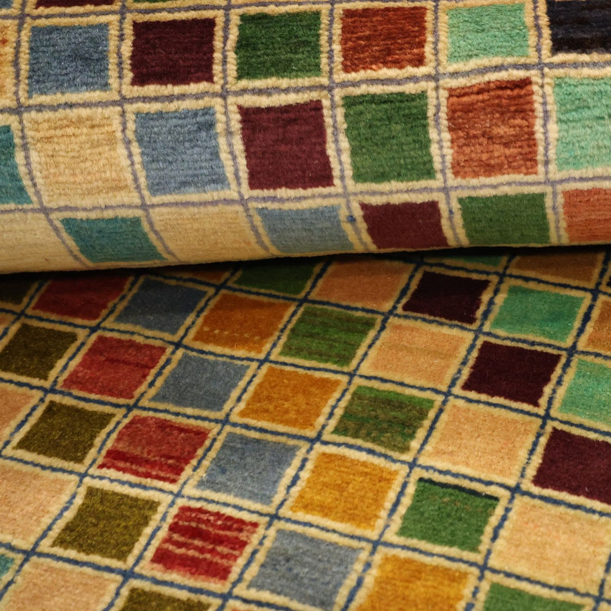 Dywan Gabbeh - Loribaft Perski - 117 x 79 cm - wielokolorowy