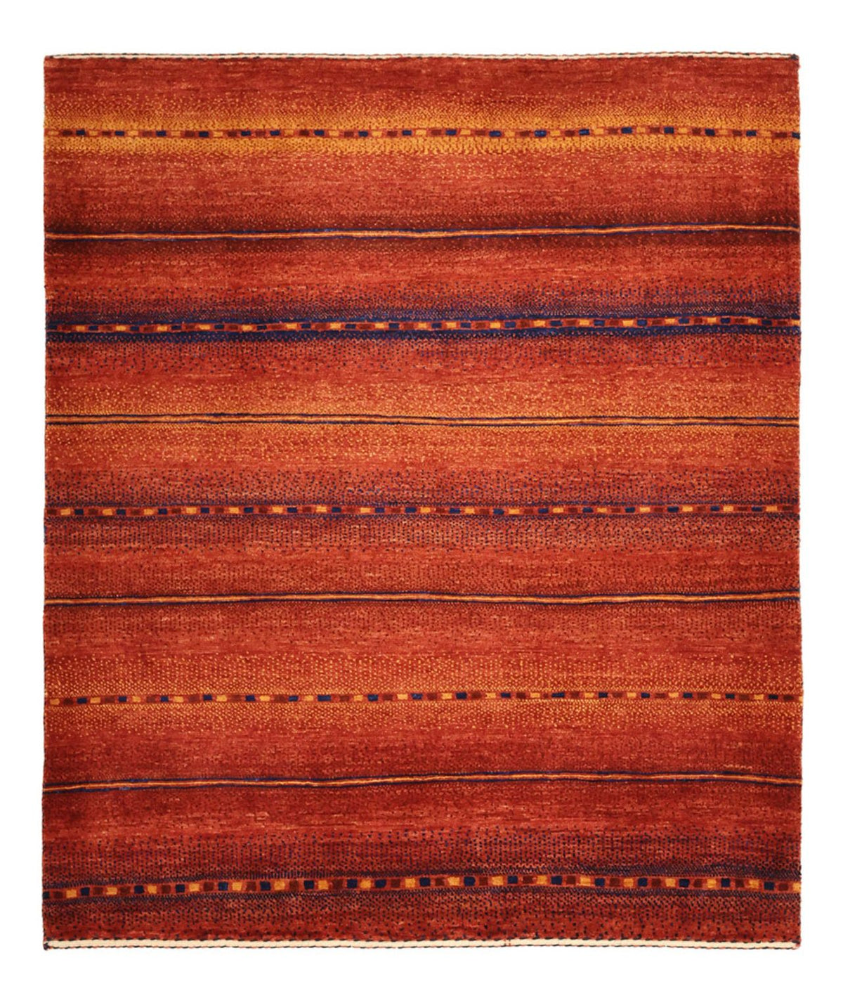 Dywan Gabbeh - Kashkuli perski kwadratowy  - 119 x 101 cm - wielokolorowy