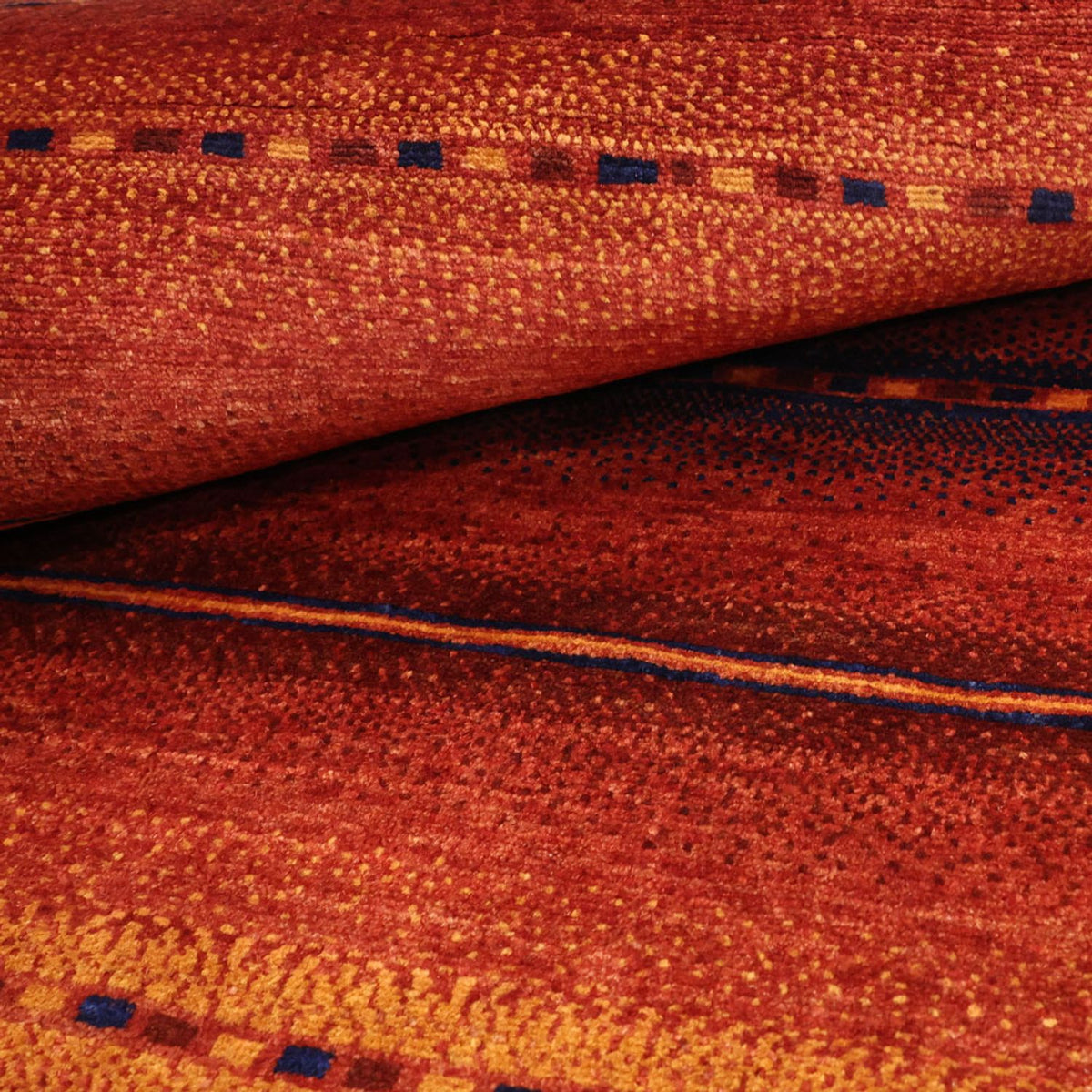 Dywan Gabbeh - Kashkuli perski kwadratowy  - 119 x 101 cm - wielokolorowy