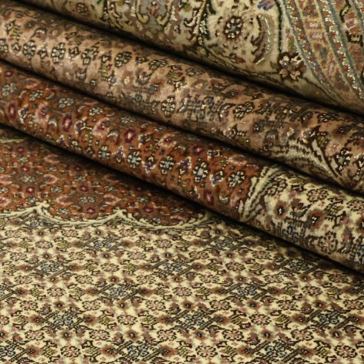 Dywan perski - Tabriz - Królewski - Royal - 350 x 251 cm - piaskowy