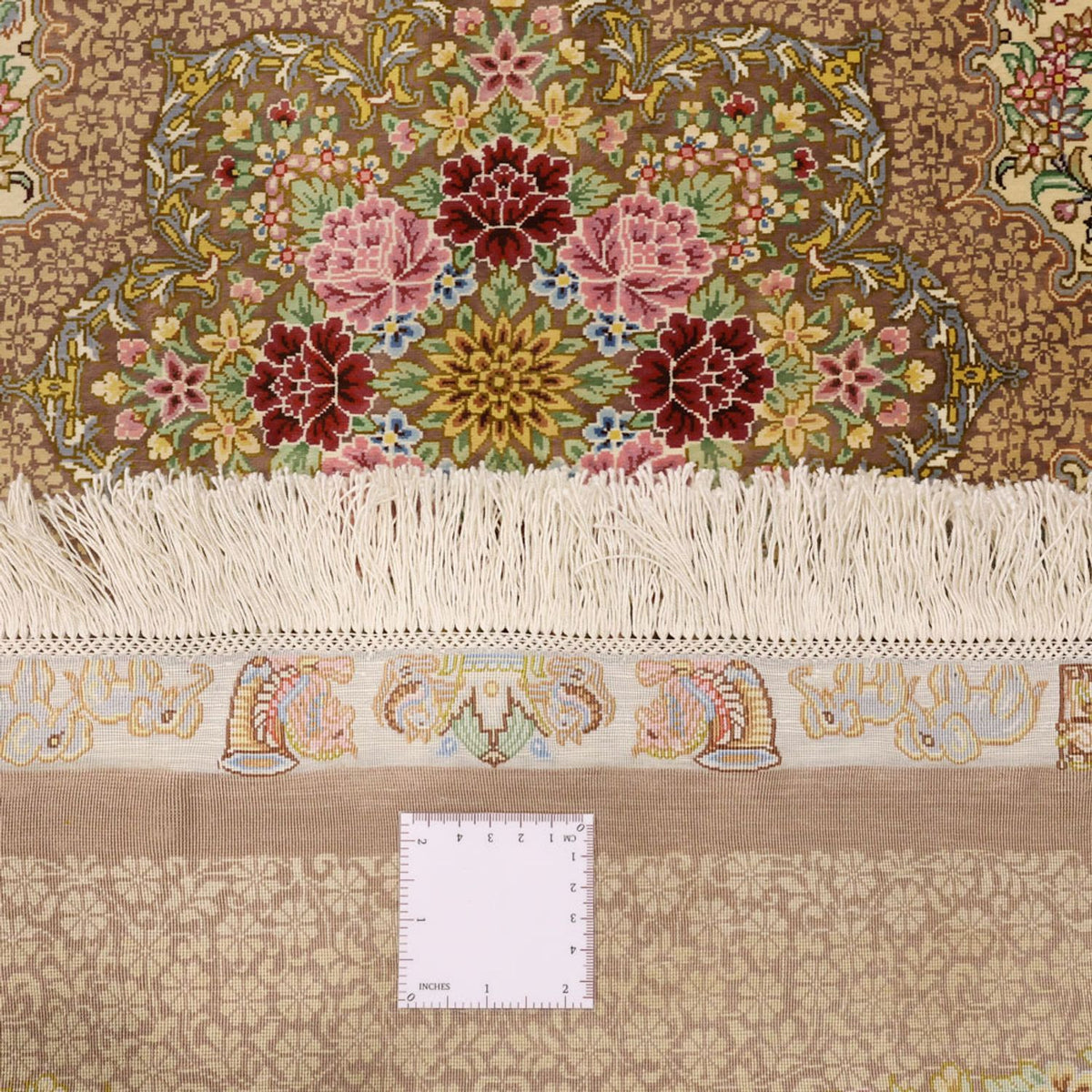 Dywan perski - Ghom - Royal - 165 x 101 cm - jasny beż