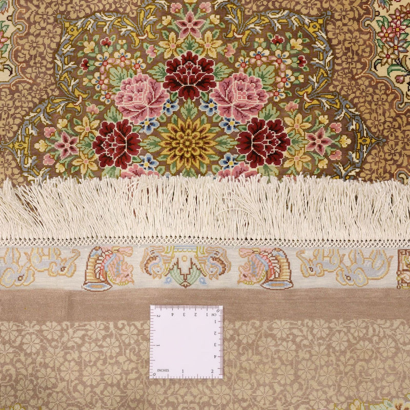 Dywan perski - Ghom - Royal - 165 x 101 cm - jasny beż