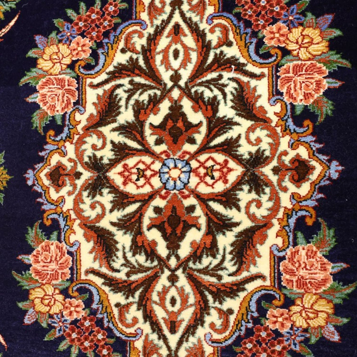 Dywan perski - Klasyczny - 159 x 105 cm - ciemnoniebieski