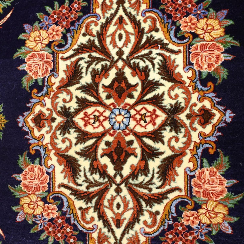 Dywan perski - Klasyczny - 159 x 105 cm - ciemnoniebieski