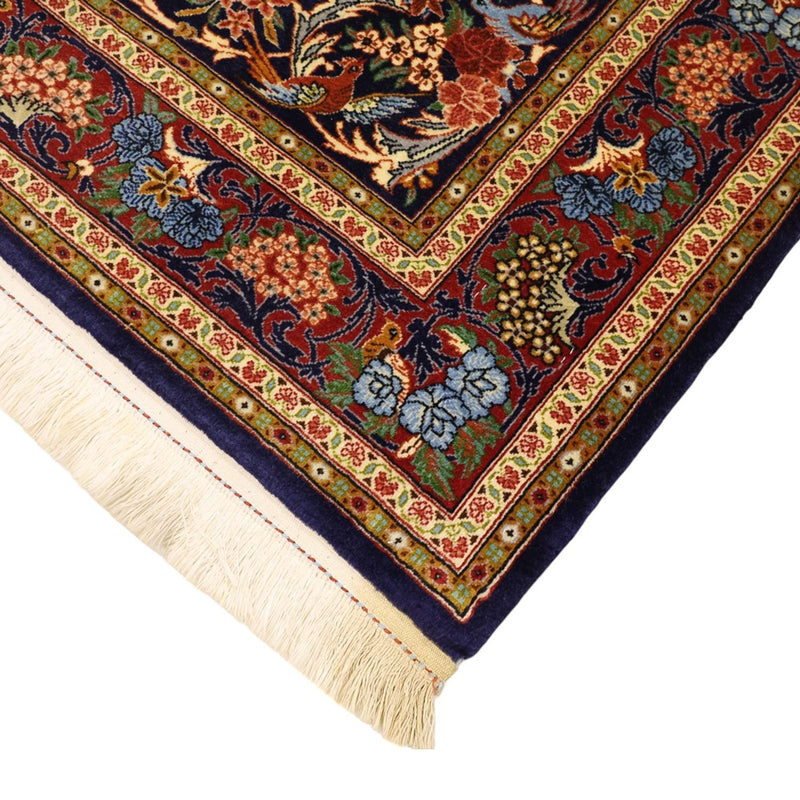 Dywan perski - Klasyczny - 159 x 105 cm - ciemnoniebieski