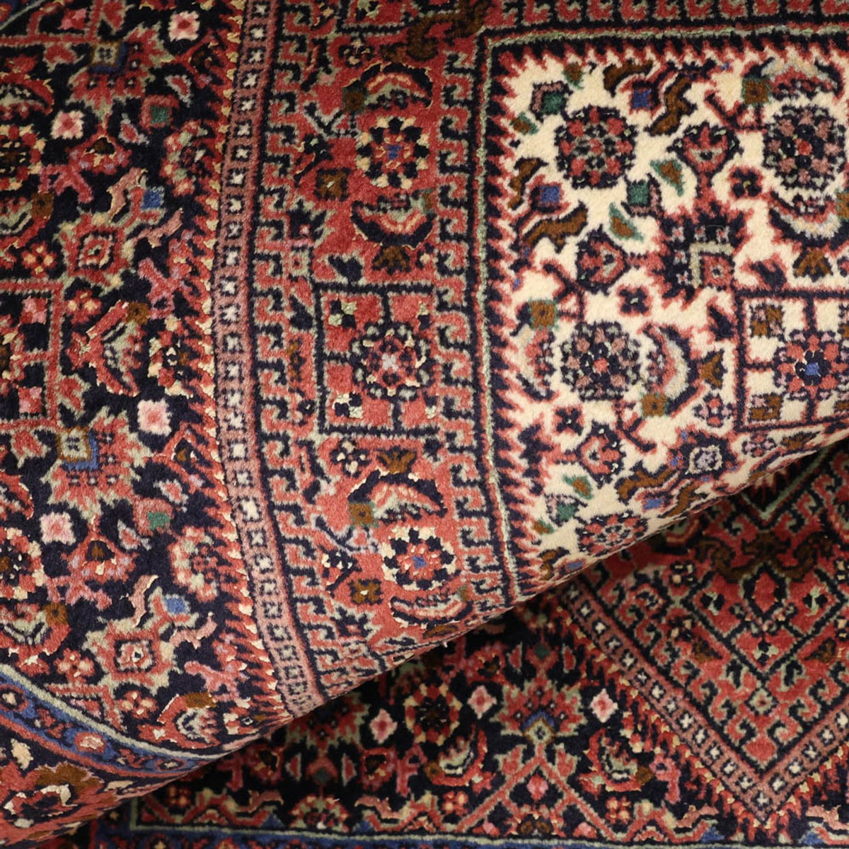 Dywan perski - Bijar - 130 x 72 cm - rdza