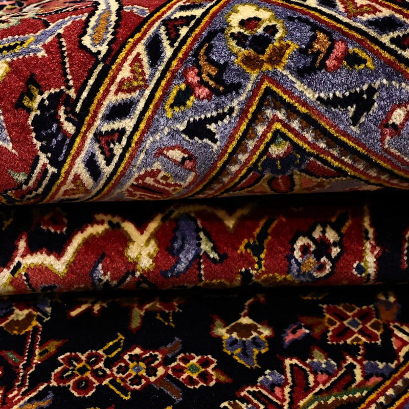 Dywan perski - Keshan - 208 x 139 cm - ciemna czerwień