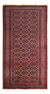 Dywan beludżycki 103x190cm - Dywan orientalny - Chodnik / Ciemna czerwień / 103 x 190 cm Chodnik
