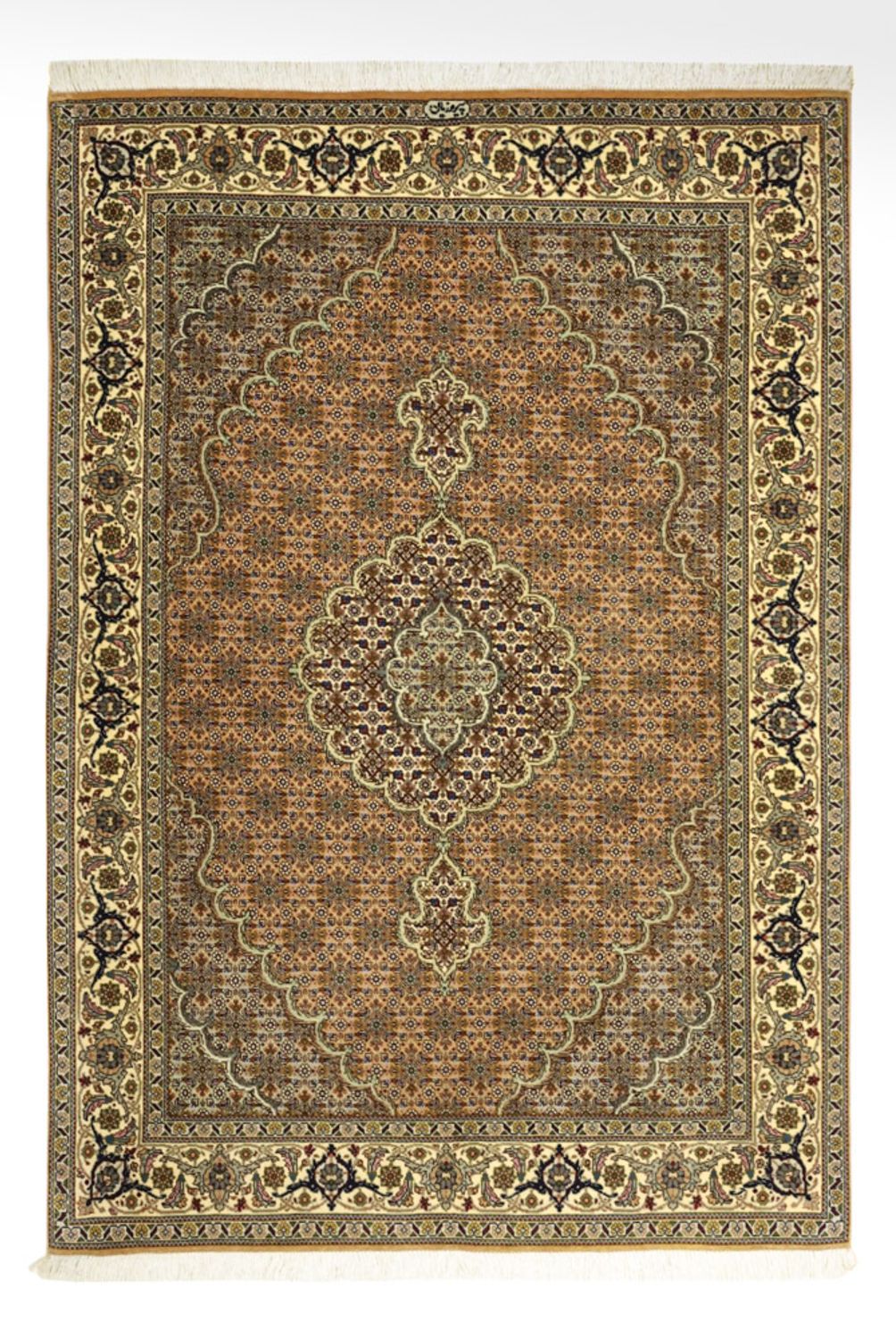 Dywan perski - Tabriz - Królewski - Royal - 150 x 102 cm - piaskowy
