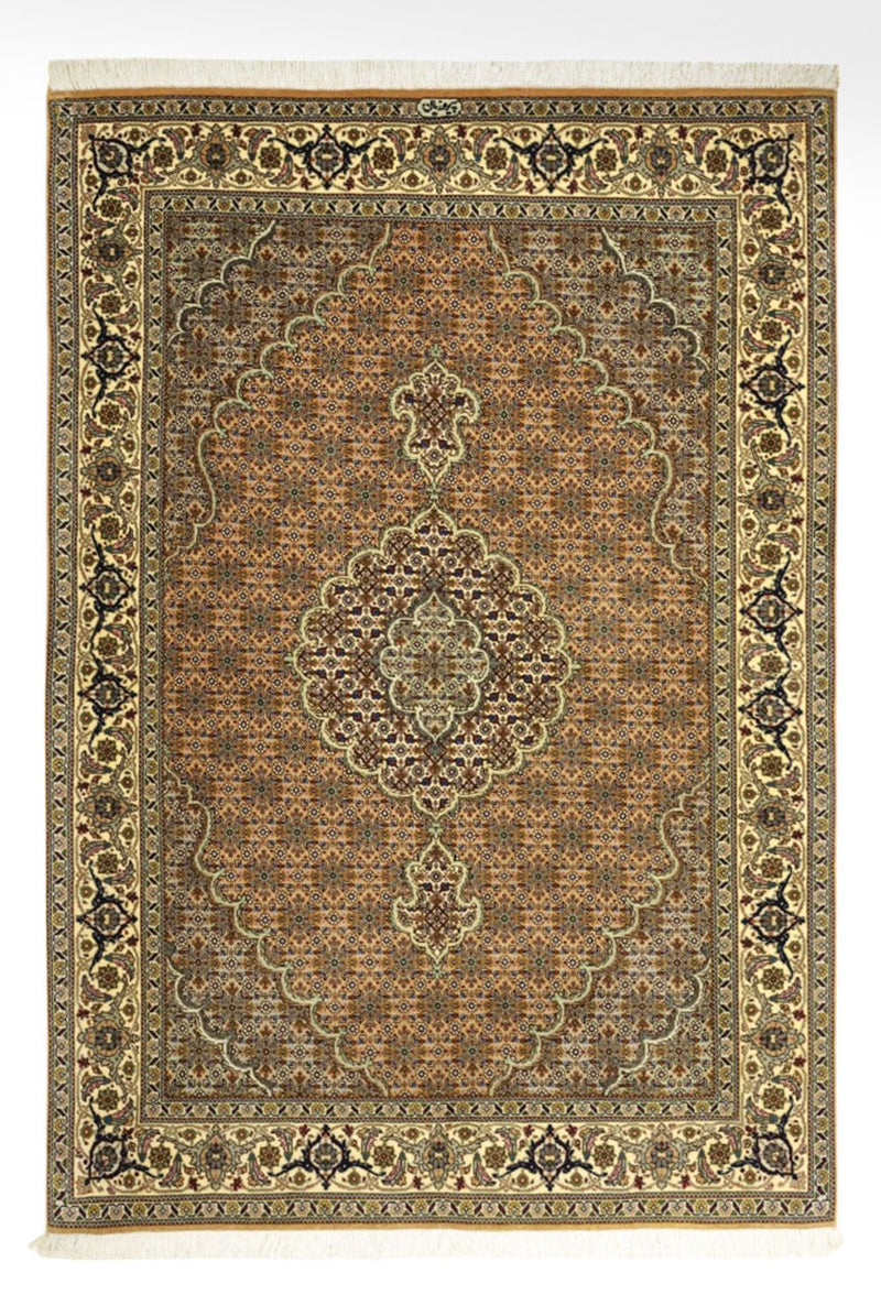 Dywan perski - Tabriz - Królewski - Royal - 150 x 102 cm - piaskowy