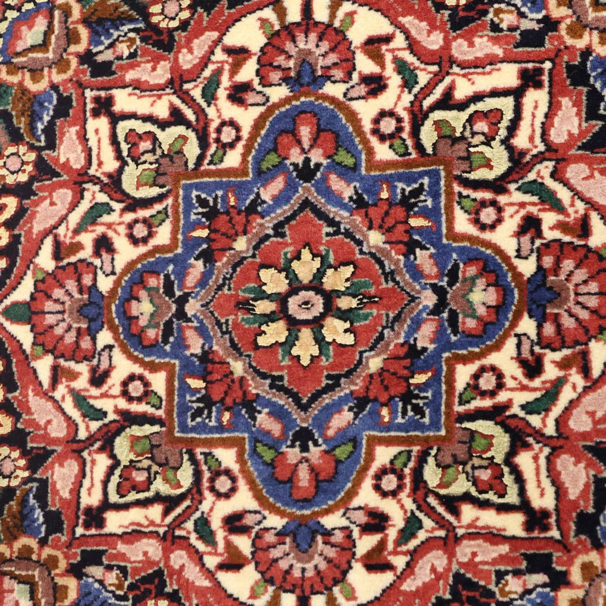 Dywan perski - Bijar - 136 x 71 cm - ciemna czerwień