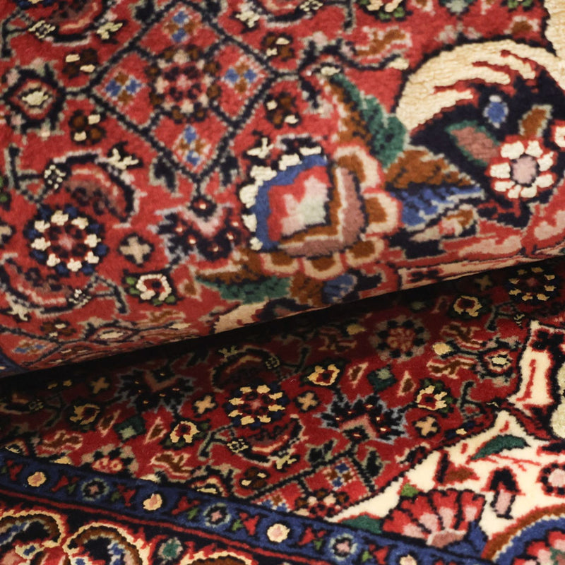 Dywan perski - Bijar - 136 x 71 cm - ciemna czerwień