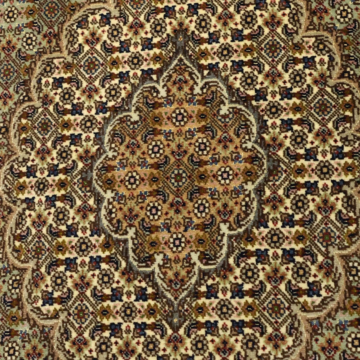 Dywan perski - Tabriz - Królewski - 151 x 100 cm - oliwkowa zieleń