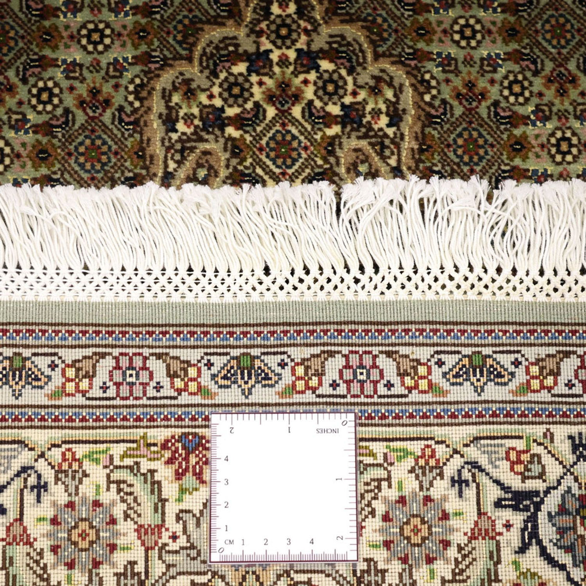 Dywan perski - Tabriz - Królewski - 151 x 100 cm - oliwkowa zieleń