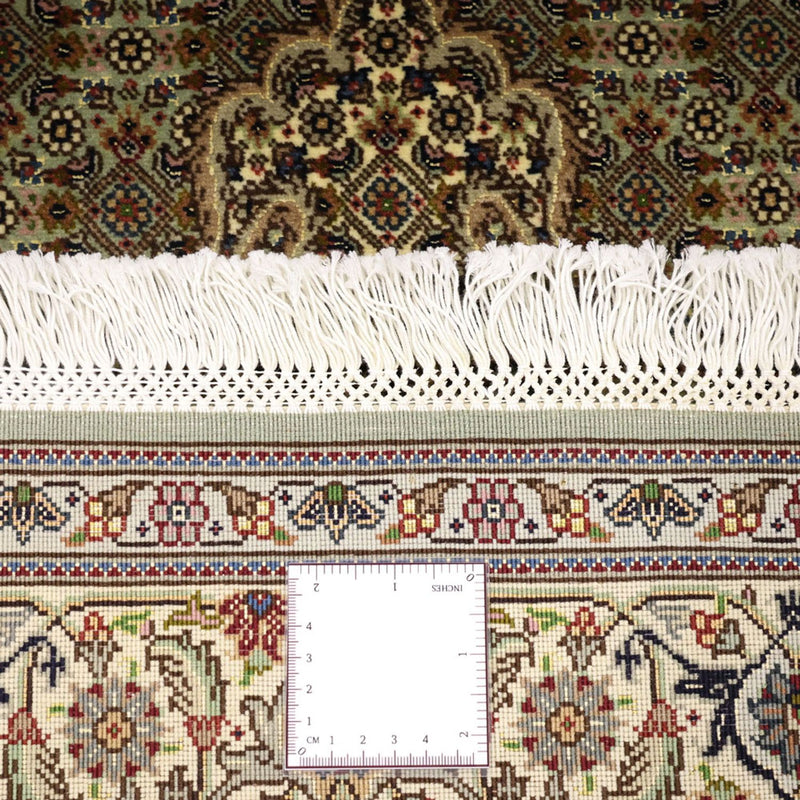 Dywan perski - Tabriz - Królewski - 151 x 100 cm - oliwkowa zieleń