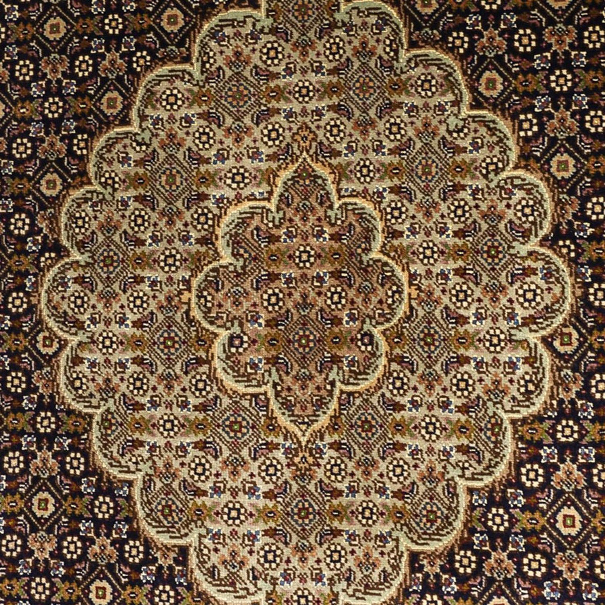 Dywan perski - Tabriz - Królewski - Naszyjnik z jedwabiu - 149 x 100 cm - ciemny beż