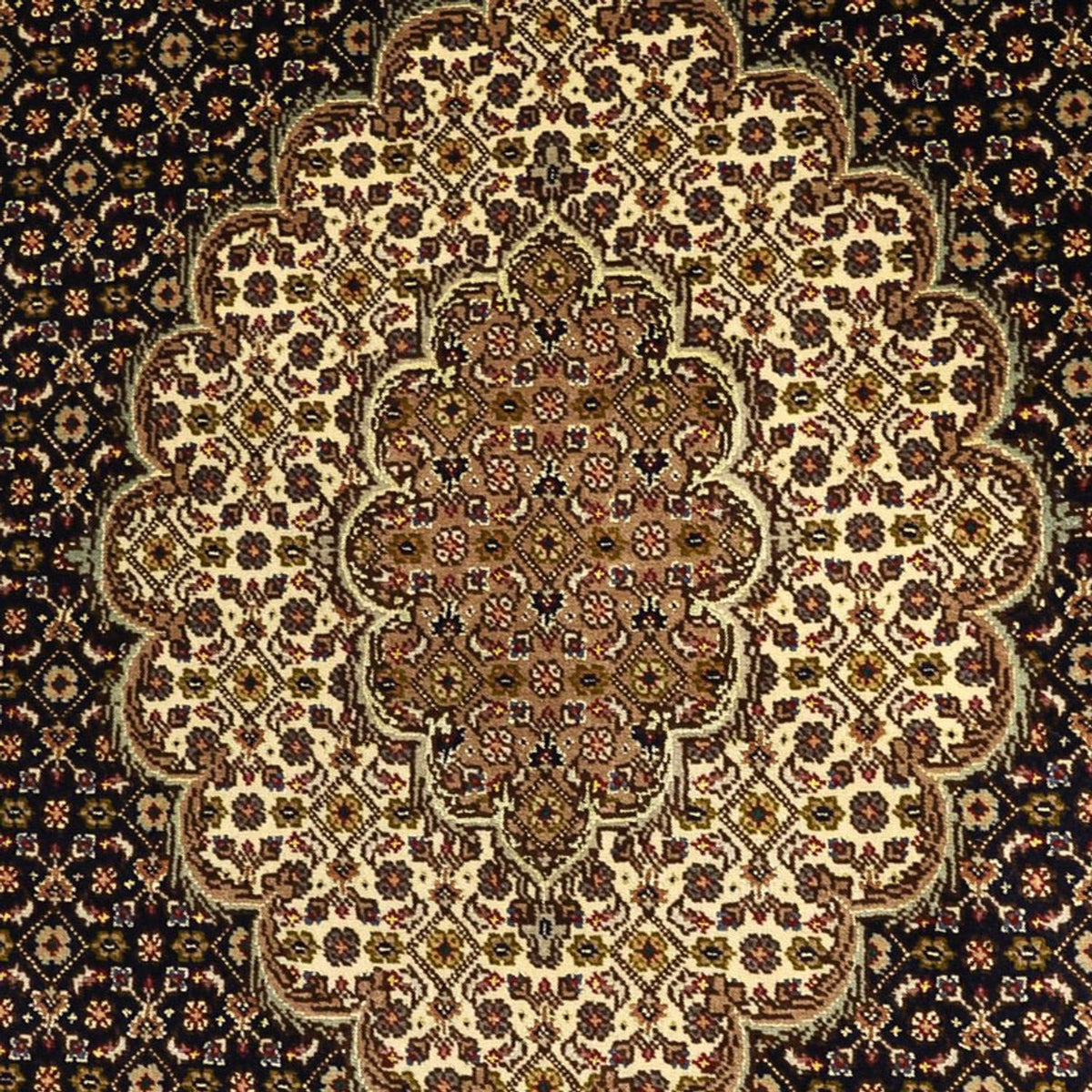 Dywan perski - Tabriz - Królewski - Naszyjnik z jedwabiu - 159 x 98 cm - ciemny beż
