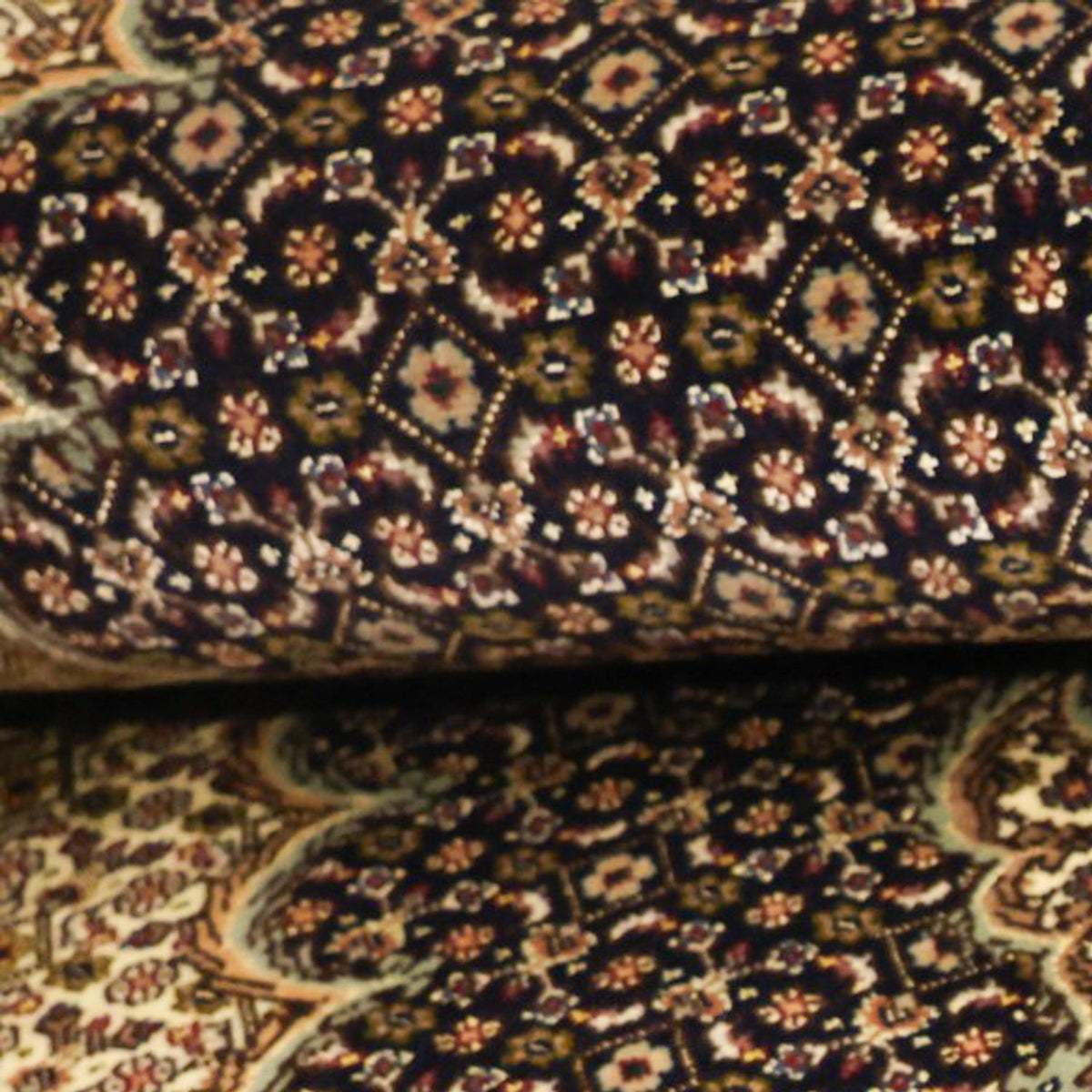 Dywan perski - Tabriz - Królewski - Naszyjnik z jedwabiu - 159 x 98 cm - ciemny beż