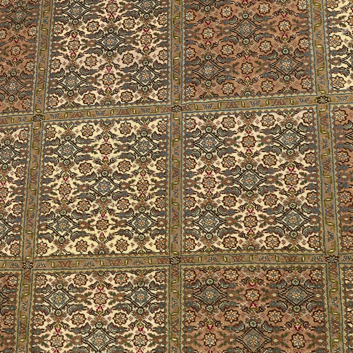 Dywan perski - Tabriz - Królewski - Royal - 207 x 152 cm - ciemny beż