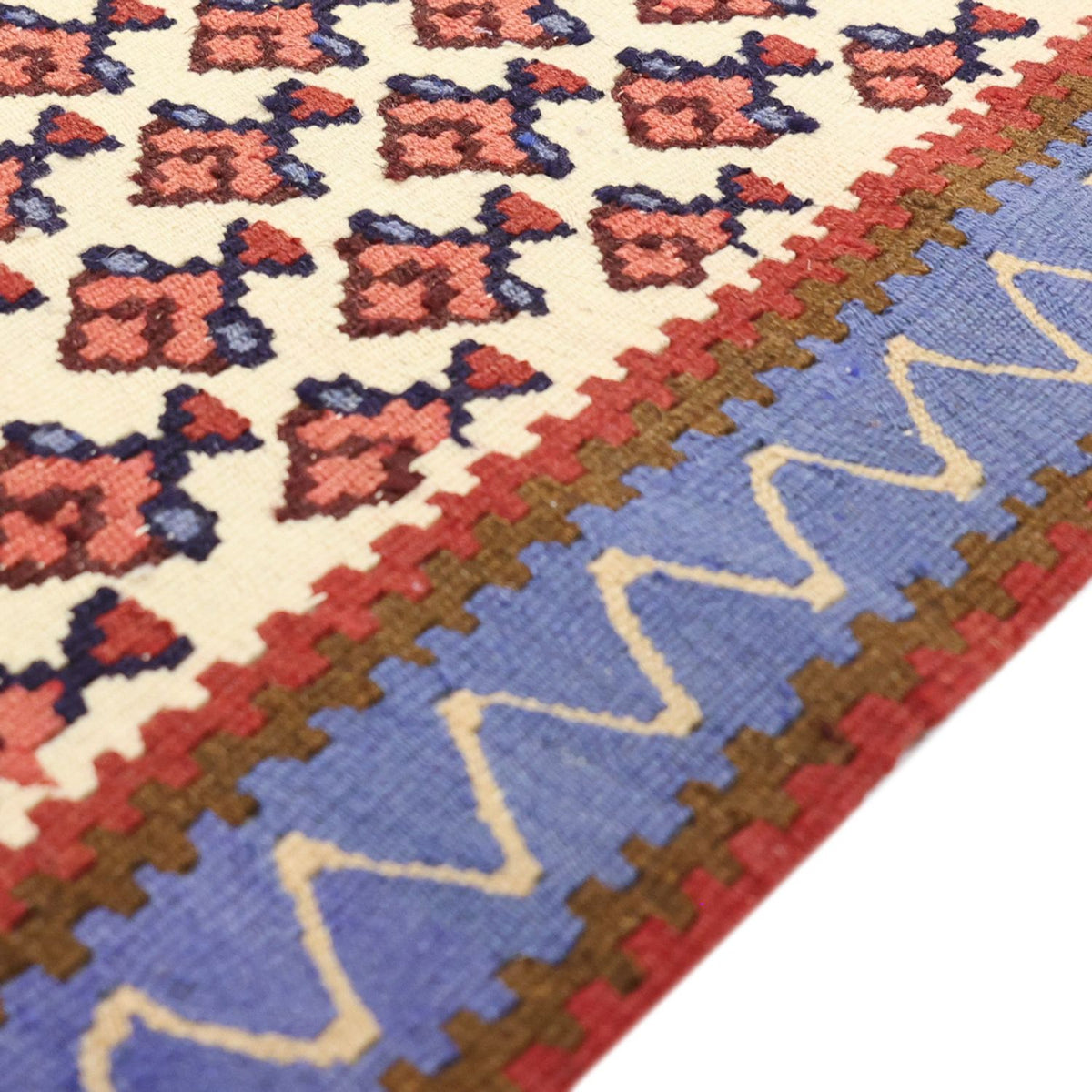 Biegacz Dywan Kelim - Orientalny - 290 x 88 cm - wielokolorowy