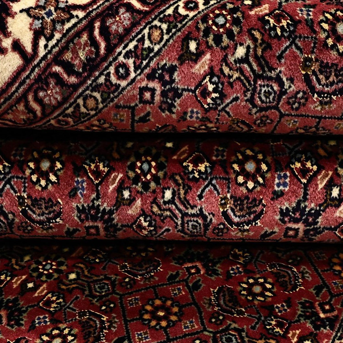 Dywan perski - Bijar - Royal - 204 x 152 cm - ciemny beż