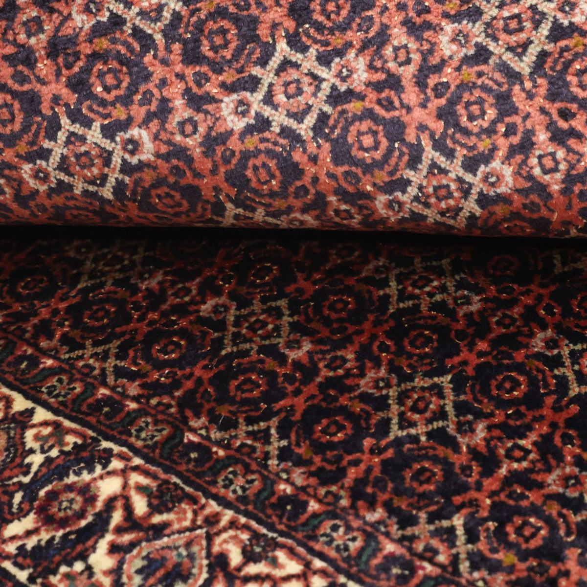 Dywan perski - Bijar - 143 x 85 cm - rdza