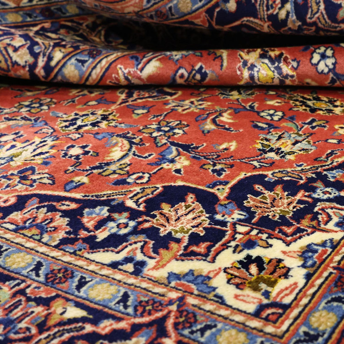 Dywan perski - Keshan - 160 x 112 cm - jasna czerwień