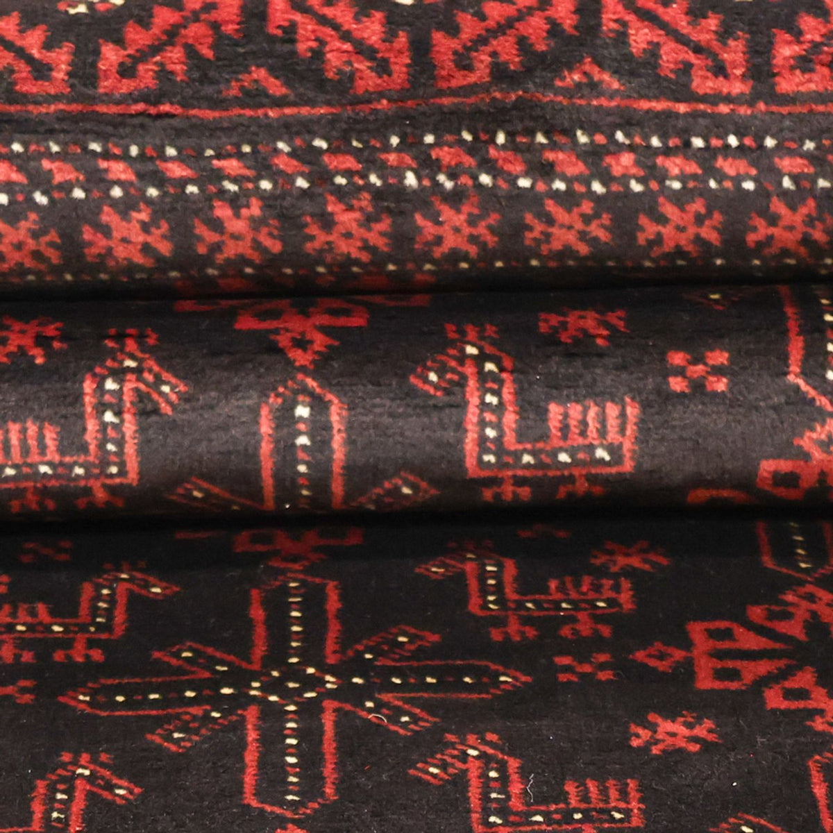 Biegacz Dywan beludżycki - 204 x 102 cm - ciemna czerwień