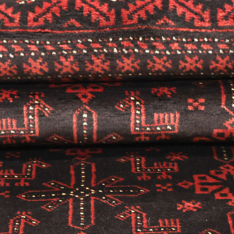 Biegacz Dywan beludżycki - 204 x 102 cm - ciemna czerwień