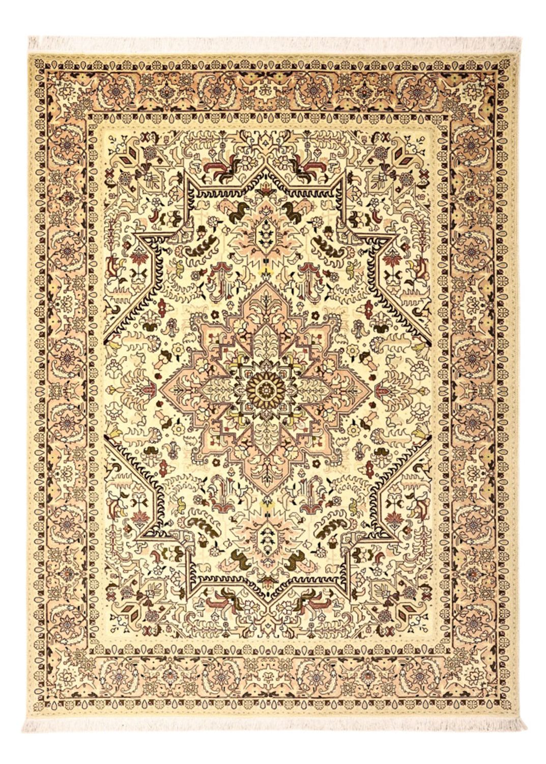 Dywan perski - Tabriz - Royal - 203 x 147 cm - beżowy