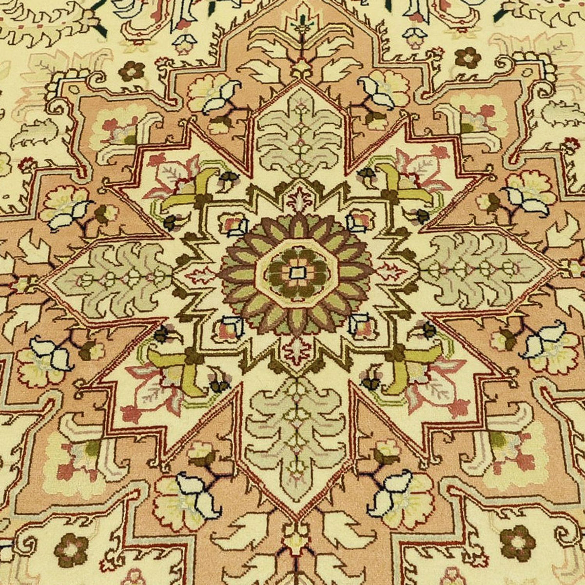Dywan perski - Tabriz - Royal - 203 x 147 cm - beżowy
