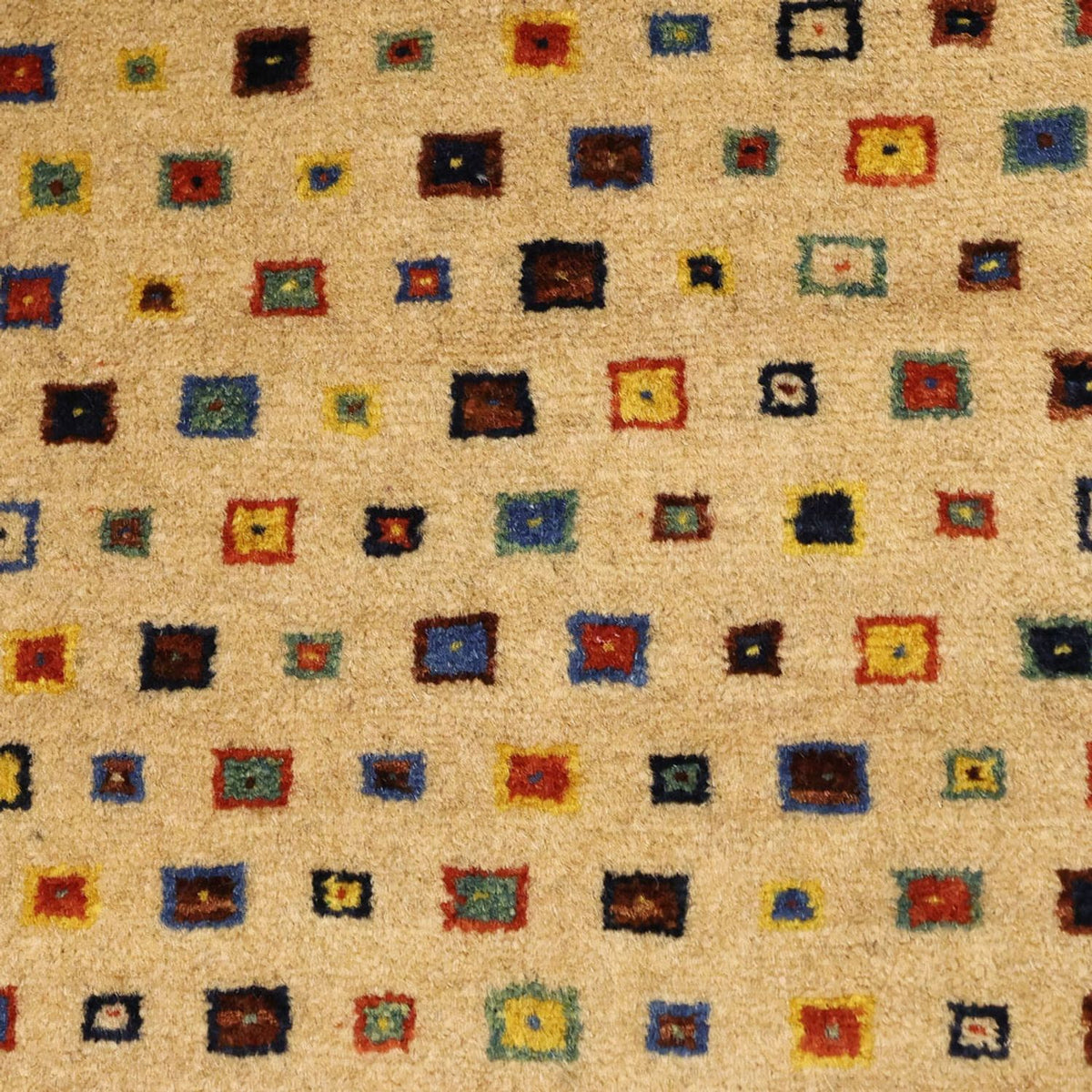 Dywan Gabbeh - Loribaft Perski - 164 x 79 cm - złoto