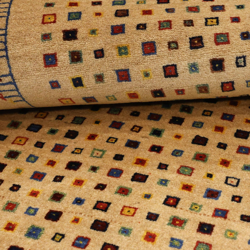 Dywan Gabbeh - Loribaft Perski - 164 x 79 cm - złoto