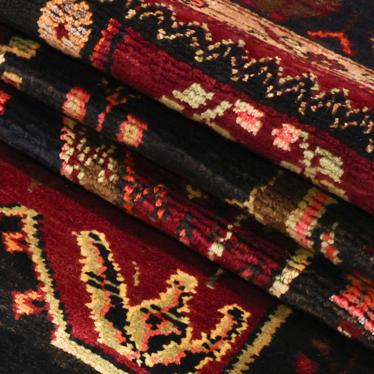 Perski dywan - Nomadyczny - 285 x 150 cm - ciemna czerwień