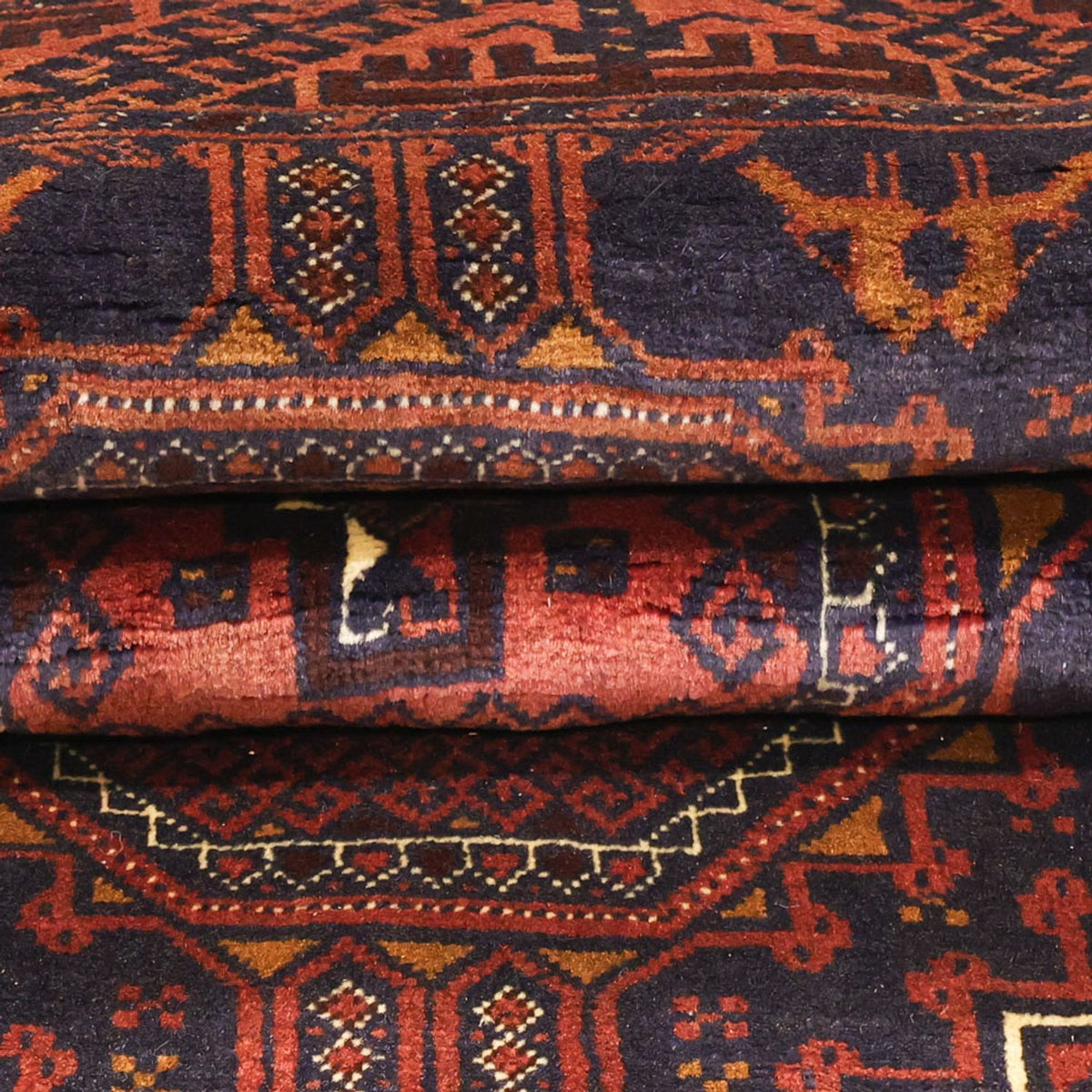 Biegacz Dywan beludżycki - 198 x 98 cm - ciemna czerwień