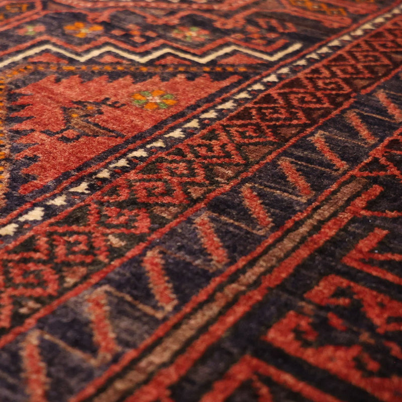 Biegacz Dywan beludżycki - 194 x 98 cm - ciemna czerwień