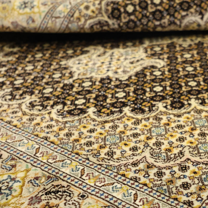 Dywan perski - Tabriz - Królewski - 148 x 100 cm - oliwkowa zieleń